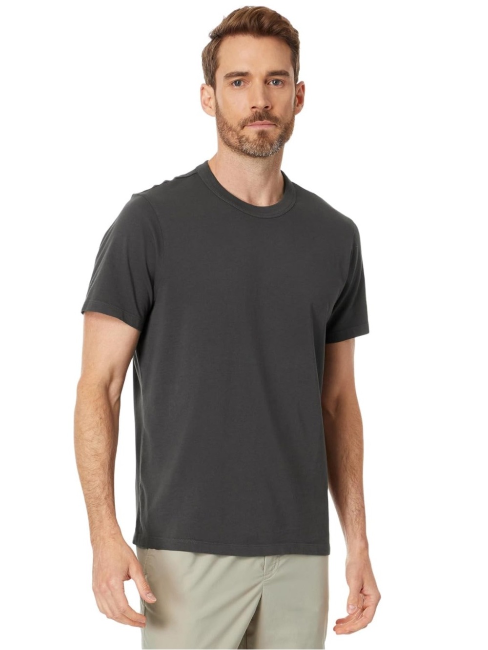 Madewell Garment Dyed All Day Tee in Black Coal